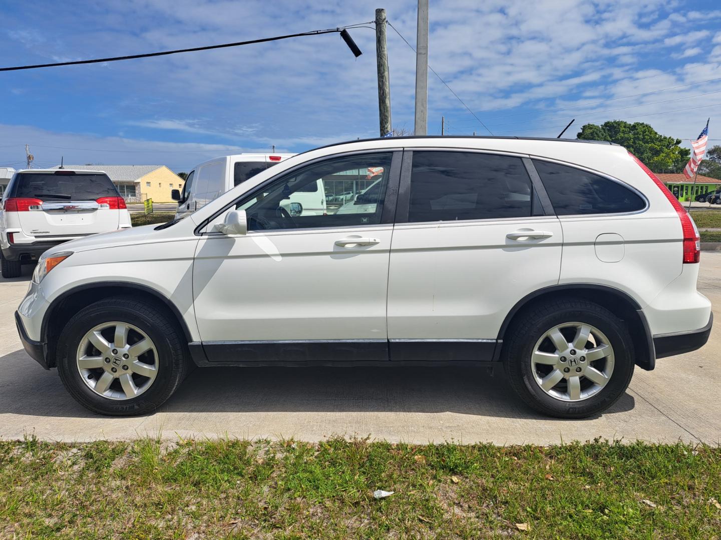 2008 White Honda CR-V (JHLRE38798C) , AUTOMATIC transmission, located at 1181 Aurora Rd, Melbourne, FL, 32935, (321) 241-1100, 28.132914, -80.639175 - Photo#0